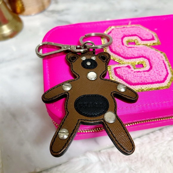 Authentic Prada Brown Bear Saffiano Trick Bag Charm - Picture 4 of 11